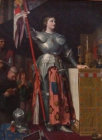 Jean Auguste Dominique Ingres: Jeanne d¡ÇArc au sacre du roi Charles VII, dans la cathedrale de Reims, 1851