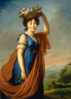 French Princess Eudocia Invanovna Galitzine as Flora, 1799