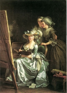 Self-portrait with two pupils by Adelaide Labille-Guiard 1785