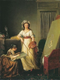 Atelier of an Artist. oil on canvas by Marie-Victoire Lemoine¡¡1796