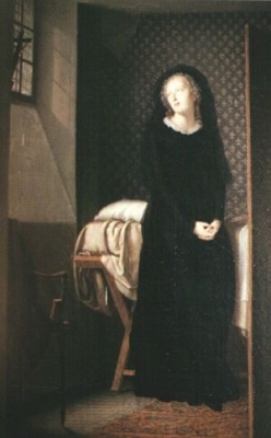 Postumous portrait of Marie Antoinette in the Conciergerie