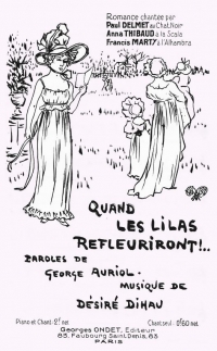 romance créée par Paul Delmet au Chat-Noir (1890)
