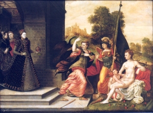 Hans Eworth, Elizabeth I and the Three Goddesses, 1569