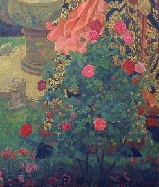 Plucking the Red and White Roses in the Old Temple Gardens