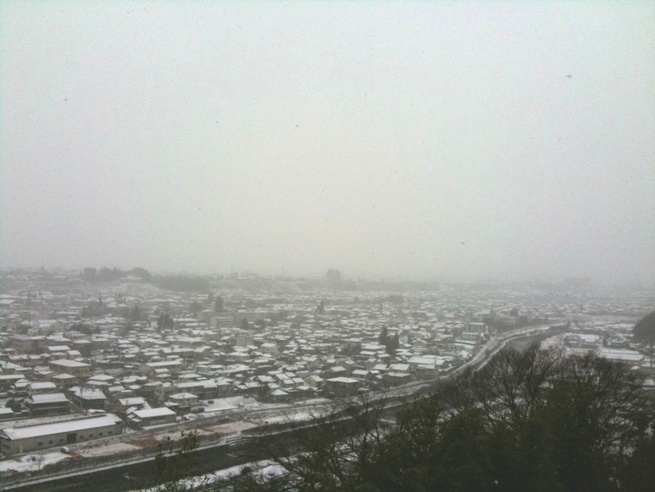 長野飯田 信州 雪景色