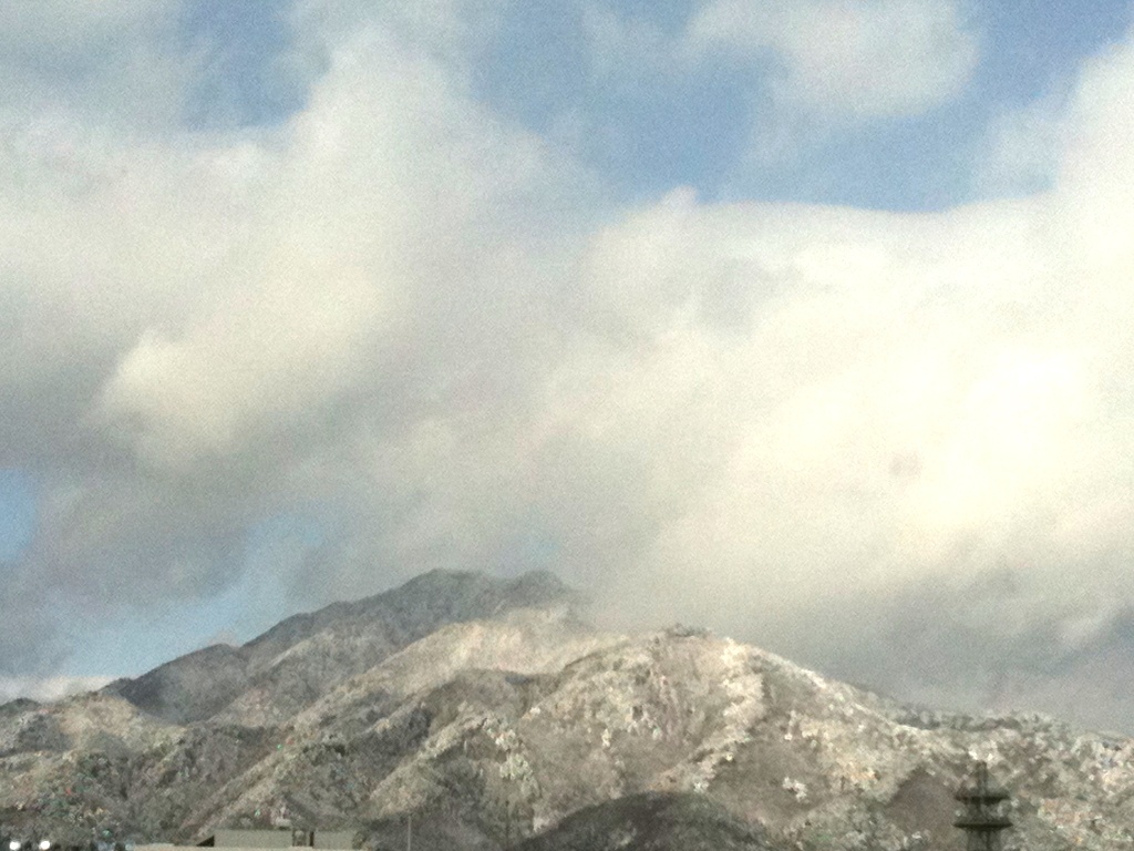 風越山 信州 雪景色