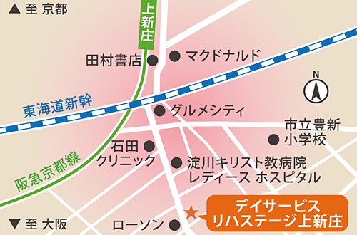上新庄事業所地図
