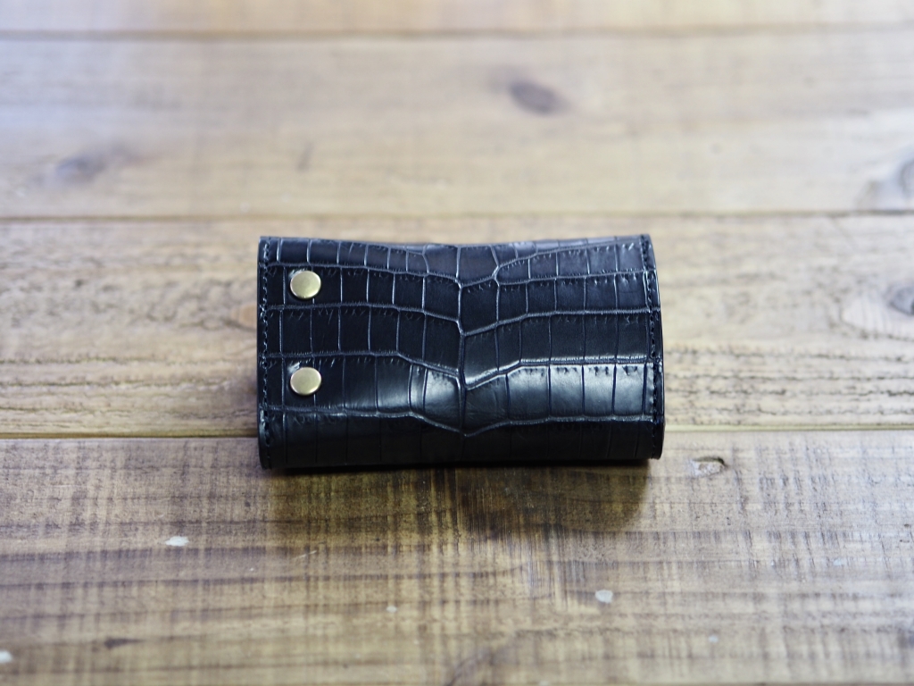 新品【実物撮影】メンズ クロコダイル キーケース 黒 ブラック スマートキーケース クロコ クロコダイル メンズ 人気おすすめ