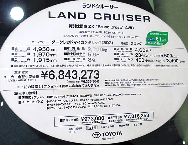 トヨタ ランドクルーザー 200 ZX 特別仕様車 Toyota Land Cruiser 200