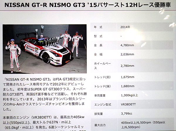 日産 GT-R ニスモ GT3 2015 バサースト 12時間 (2) Nissan GT-R