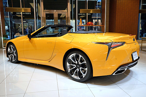 【未開封】京商 LEXUS LC500 左ハンドル コンバーチブル イエロー 新品 1/43 京商 レクサス LC500 コンバーチブル イエロー