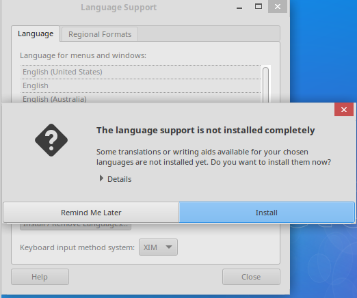 language install?