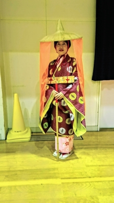 体育館にて