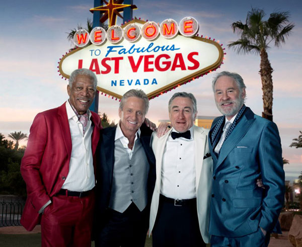 ロバート・デ・ニーロ、モーガン・フリーマン、マイケルダグラス、ケヴィン・クラインのコメディ「Last Vegas」の画像が来たよ