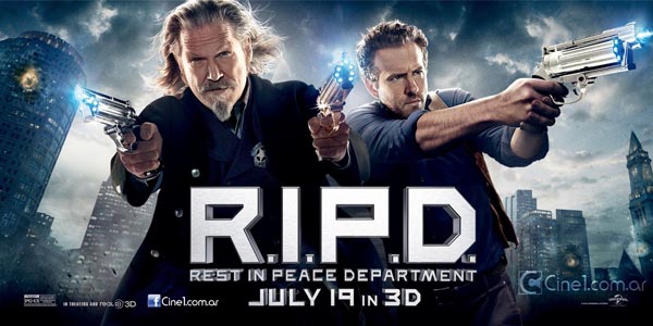 ジェフ・ブリッジスとライアン・レイノルズの「R.I.P.D.」予告編だよ