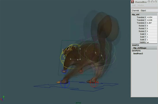 【3DCG】 リスのお尻がキュート キャラクターリグに特化したデモリール