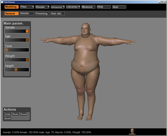 【3DCG】 obj等での書き出しも可能!人体モデルジェネレーター『MakeHuman 1.0 alpha5』