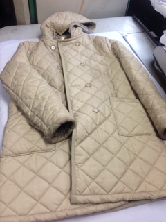 マッキントッシュ キルティングコートのクリーニング | クリーニング