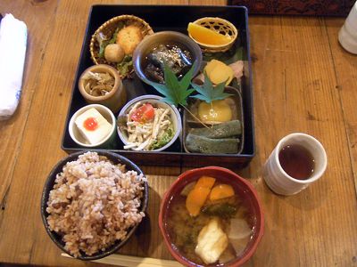 洗心の間の手造りヘルシーランチ