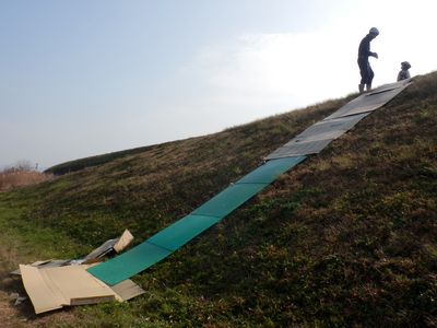 すべり台完成!