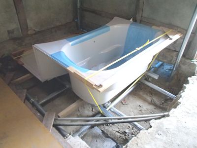 浴槽パン置いてみた