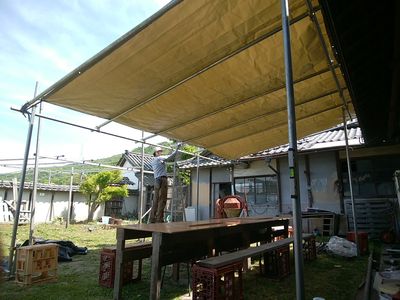 BBQ小屋の完成★