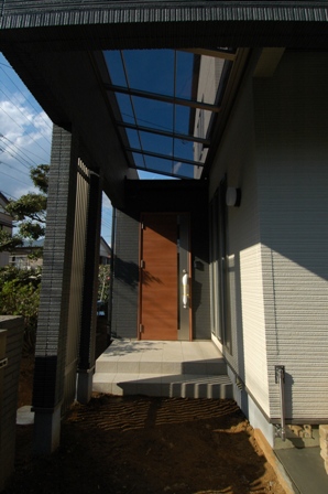 090326K様邸07ポーチ屋根まわり1
