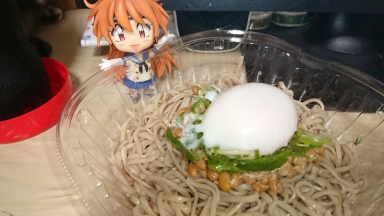 納豆 蕎麦