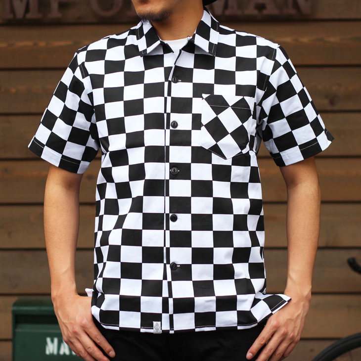 BLUCO WORK GARMENT 半袖 チェッカーフラッグ チンスト L BLUCO WORK GARMENT B.W.G CHECKER FLAG SHIRTS!!!! | Mr.OLDMAN