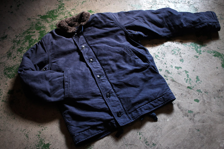 N-1 デッキジャケット VISE バイカー バンソン VANSON ロゴエンブレム刺繍 N-1 デッキジャケット