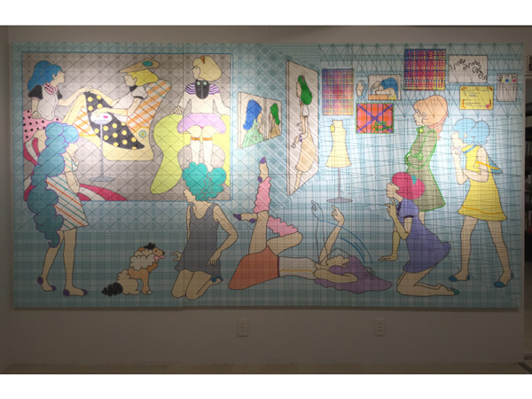 草刈ミカ個展「凹凸絵画」@TAV GALLERY 会場風景 2014 | Mika