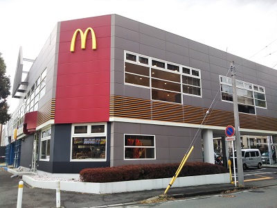 都筑区茅ヶ崎南の「マクドナルド港北ニュータウン店」2月27日