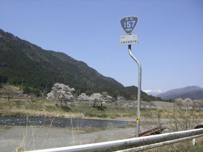 国道157号線