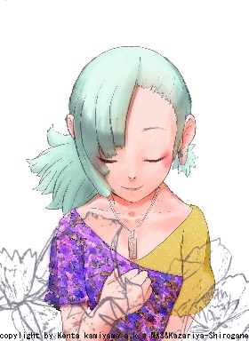 舞う花−睡蓮の上で−