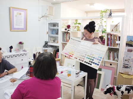 額をオーダーするコツ カリグラフィー教室モジ・アカデミアのワークショップwith伊東屋