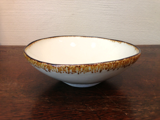 陶芸作家 大沼道行さんの黒ドット鉢 M 2個セット。