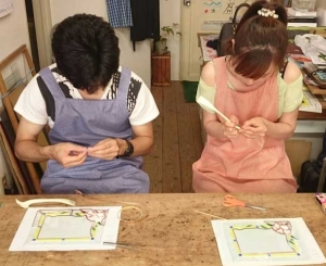 ステンドグラス手作りウェルカムボード