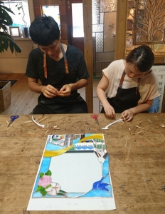 ステンドグラス 手作り ウェルカムボード