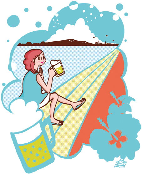 女性イラスト,ビールイラスト,夏イラスト,オリジナルイラスト 女性イラスト,ビールイラスト,夏イラスト,オリジナルイラスト