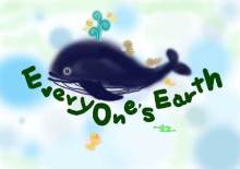 震災孤児支援イラスト「クジラと子供たち」