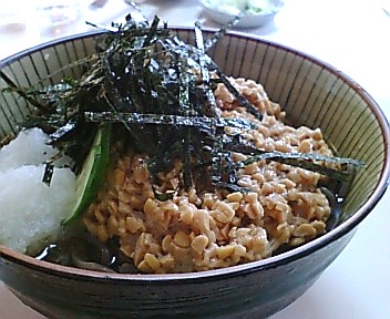 冷納豆そば