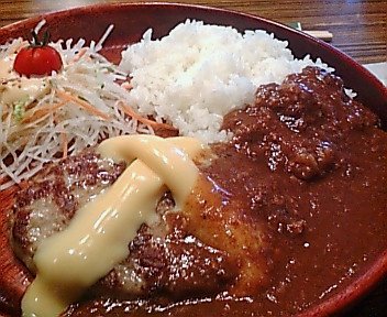 チーズカレーバーグ