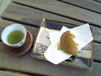 お茶+どら焼