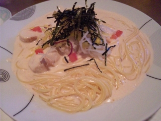 ファルファッレ 明太クリームパスタ
