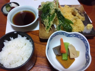 高原庵 天ぷら定食