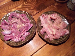 炭の家 鶏せせり焼き塩 すなぎも塩