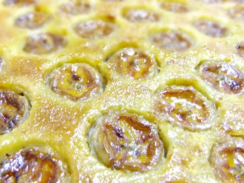バナナのタルト