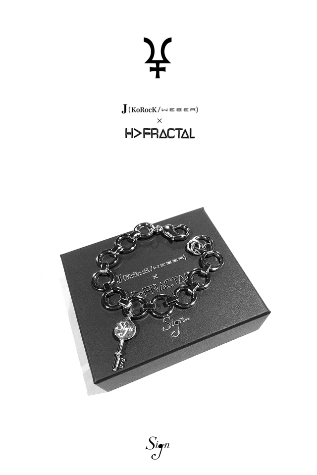 J（KoRock / WEBER）× H＞FRACTAL コラボ イヤーカフ