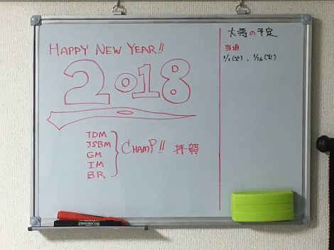 謹賀新年2018
