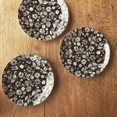 ノリタケ、ヴィンテージ、ボタニカル、ケーキプレート、noritake